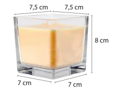 HS Candle Duftkerze & Glas Sternzeichen Vanille 50 Stunden Löwe