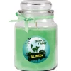 HS Candle Duftkerze & Glas Halloween Grün Bonbon 110h