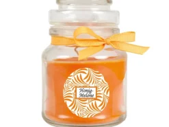 Clearance HS Candle Duftkerze & Glas Duft Schriftzug Bonbon Ø7 cm Honigmelone