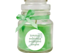 Discount HS Candle Duftkerze & Glas Sternzeichen Coconut Limes 30 Stunden Schütze