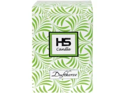 HS Candle Duftkerze & Glas Weihnachten Grün Bonbon 70h