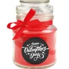 HS Candle Duftkerze & Glas Valentinstag Bonbon 30h Valentine's Day