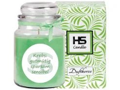 Hot HS Candle Duftkerze & Glas Sternzeichen Coconut Limes 110 Stunden Krebs