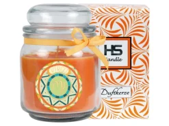HS Candle Duftkerze & Glas Sternzeichen Honigmelone 70 Stunden Jungfrau
