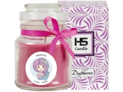 HS Candle Duftkerze & Glas Sternzeichen Lavendel 30 Stunden Wassermann