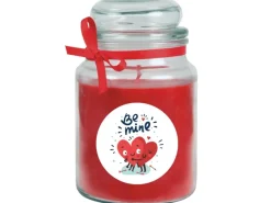 Outlet HS Candle Duftkerze & Glas Valentinstag Bonbon 110h Be Mine