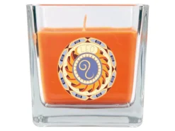 Outlet HS Candle Duftkerze & Glas Sternzeichen Honigmelone 50 Stunden Löwe