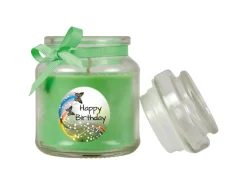 HS Candle Duftkerze & Glas Geburtstag Kokos Grün