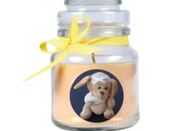 HS Candle Duftkerze & Glas Genesung Gelb Vanille