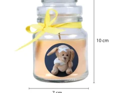 HS Candle Duftkerze & Glas Genesung Gelb Vanille