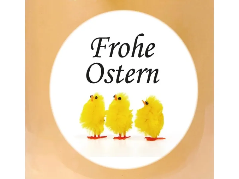 HS Candle Duftkerze & Glas Frohe Ostern Bonbon Ø7 cm Vanille Küken