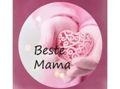 Hot HS Candle Duftkerze & Glas Muttertag Lila Lavendel