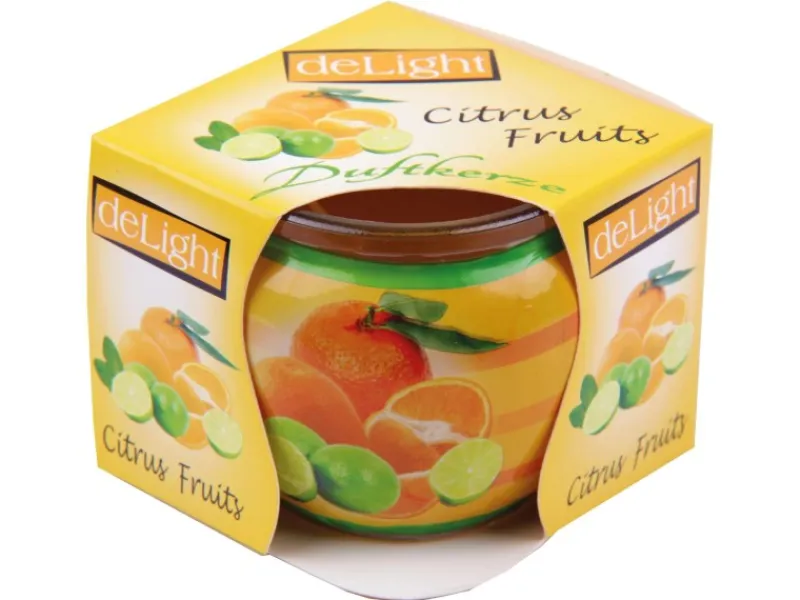 HS Candle Duftkerze Motiv 6er Pack Citrus Fruits