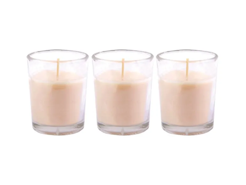 HS Candle Duftkerzen Classic Kerzen 3er Pack Vanille