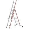 Discount Hymer Stufenmehrzweckleiter 3x6 Sprossen/Stufen Dreiteilig