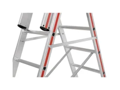 Discount Hymer Stufenmehrzweckleiter 3x6 Sprossen/Stufen Dreiteilig