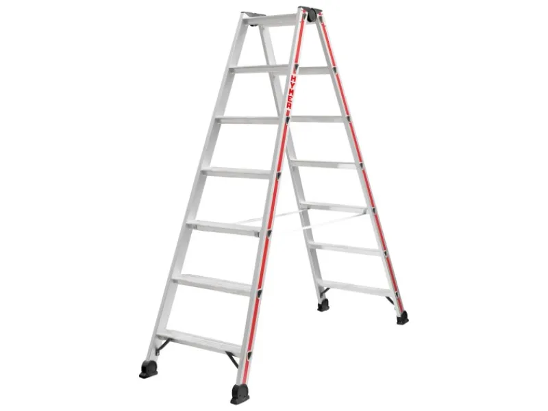 Hymer Stufenstehleiter 2x7 Stufen