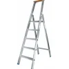 Sale Iller Stufenstehleiter Einseitig Begehbar mit 8 Stufen 3,85m AH und Hartholzstufe als Ablage