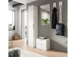 Clearance Inn.Furn Garderoben-Set 5-teilig in Weiß Hochglanz 153 cm SystemX