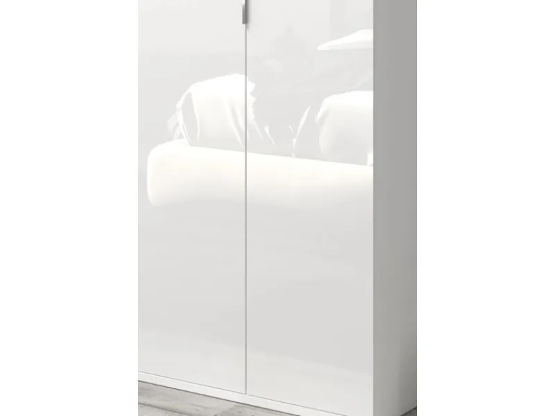 Clearance Inn.Furn Garderoben-Set 5-teilig in Weiß Hochglanz 238 cm SystemX