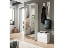 Inn.Furn Garderoben-Set 4-teilig in Weiß Hochglanz 128 cm SystemX