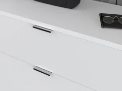 Inn.Furn Garderoben-Set 4-teilig in Weiß Hochglanz 128 cm SystemX