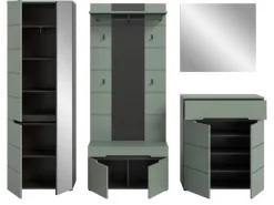 Inn.Furn Garderoben-Set 5-teilig in Salbei und Grau 255 cm Cooper
