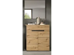 Sale Inn.Furn Garderoben-Set 2-teilig Eiche Grau 80 cm mit Soft-Close Cooper