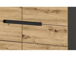 Sale Inn.Furn Garderoben-Set 2-teilig Eiche Grau 80 cm mit Soft-Close Cooper