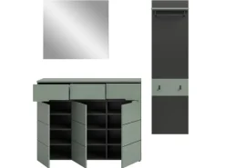 Online Inn.Furn Garderoben-Set 3-teilig in Salbei und Grau 180 cm Cooper