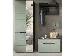 Clearance Inn.Furn Garderoben-Set 4-teilig in Salbei und Grau 160 cm Cooper