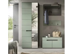 Clearance Inn.Furn Garderoben-Set 4-teilig in Salbei und Grau 160 cm Cooper