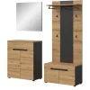 Online Inn.Furn Garderoben-Set 4-teilig in Eiche und Grau 175 cm Cooper