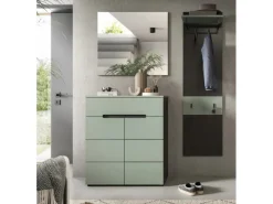 Discount Inn.Furn Garderoben-Set 3-teilig in Salbei und Grau 140 cm Cooper