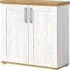 Clearance Inn.Furn Kommode Weiß Lärche Eiche Artisan 95 cm Landhaus Mirano