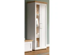 Inn.Furn Vitrine in Weiß Lärche Landhaus 64 x 161 cm Mirano