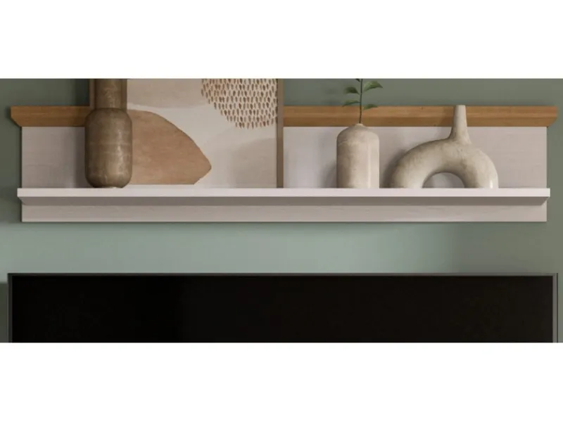 Inn.Furn Wandboard in Weiß Lärche Landhaus 110 cm Mirano