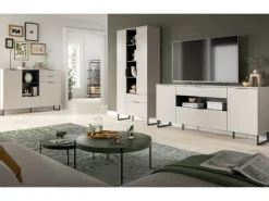 Inn.Furn Wohnwand in Kaschmir und Schwarz 290 cm Morena