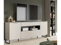 Sale Inn.Furn Wohnwand in Kaschmir und Schwarz 245 cm Morena