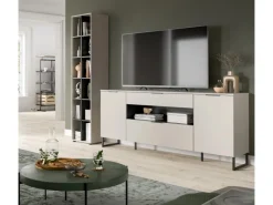 Sale Inn.Furn Wohnwand in Kaschmir und Schwarz 245 cm Morena