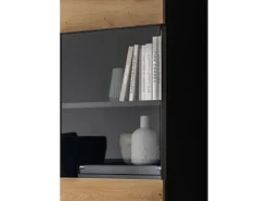 Inn.Furn Wohnwand in Eiche und Grau 221 cm Cooper