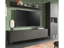 Inn.Furn Wohnwand in Grau Matt 258 cm Madea