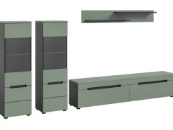 Inn.Furn Wohnwand in Salbei und Grau 272 cm Cooper