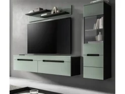 Inn.Furn Wohnwand in Salbei und Grau 221 cm Cooper