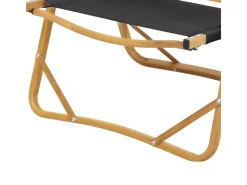 JAWINIO Outdoor Campingstuhl Holz Faltbar Mit Armlehnen Faltstuhl