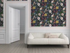 New AS-Creation Jette Joop Vliestapete Blumen FSC® Dunkelblau