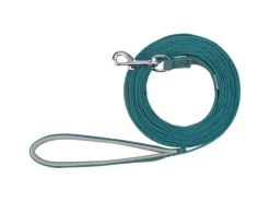 Jollypaw Hundeleine Schleppleine mit Handschlaufe 5 m x 15 mm Petrol