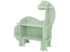 Outlet Joyz Kinderregal 3 Ebenen Dinosaurier aus Holz mit Offenen Regalen 110x31x110 cm