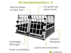 Juskys Alu Hundetransportbox L X