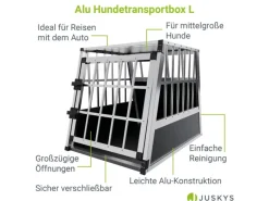 Juskys Alu Hundetransportbox L